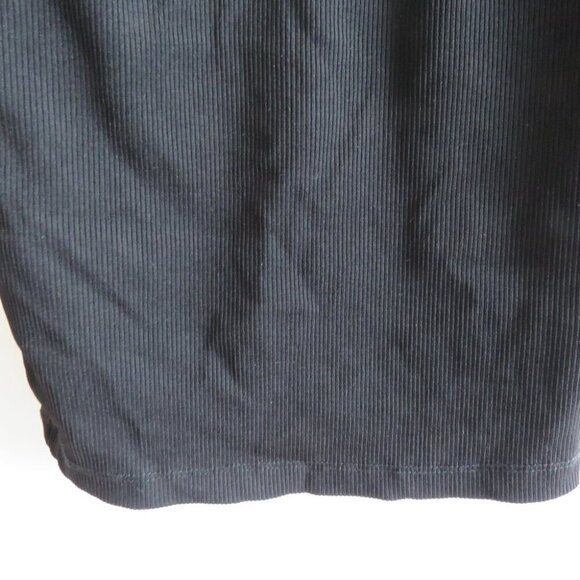GOOD AMERICAN The Body Sculpted Midi Dress Black Minimalist Bodycon Size 0 / XS - Picture 5 of 12